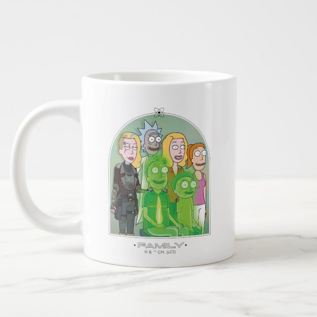 Rick and Morty Family Graphic Jumbo Mugg (Vänster)