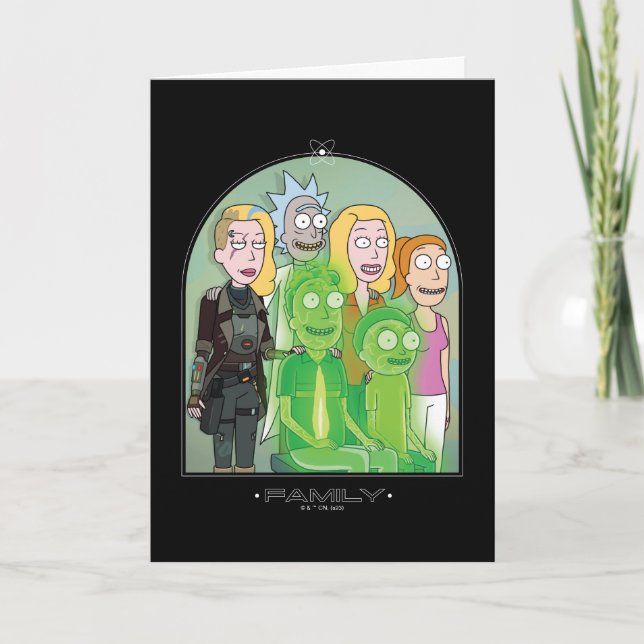 Rick and Morty Family Graphic Kort (Framsida)
