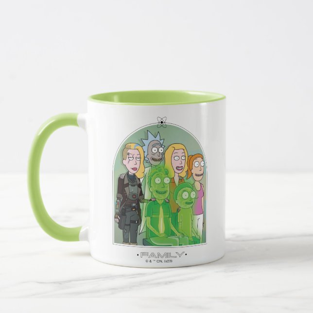 Rick and Morty Family Graphic Mugg (Vänster)