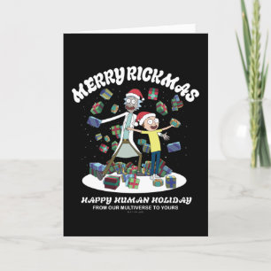 Rick and Morty Glad Rickmas Presentar Helgkort