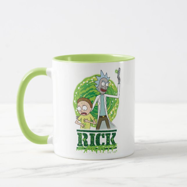 RICK AND MORTY™ | Grön Splash Mugg (Vänster)