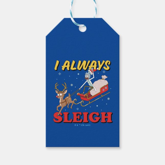 Rick and Morty | I Always Sleigh Presentetikett (Framsidan)