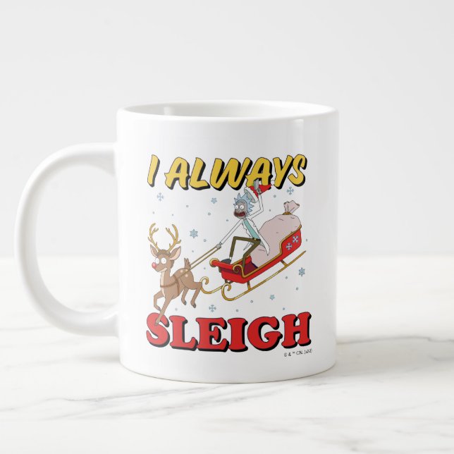 Rick and Morty | Jag Firar Alltid Jumbo Mugg (Vänster)