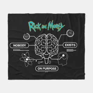 RICK AND MORTY™ Ladda ner Backup Brain Fleecefilt