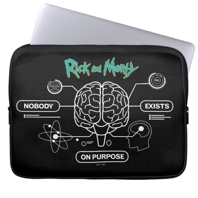 RICK AND MORTY™ | Ladda ner Backup Brain Laptop Fodral (Framsidan)