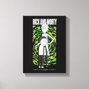 RICK AND MORTY™ Morty kramar Rick Canvastryck