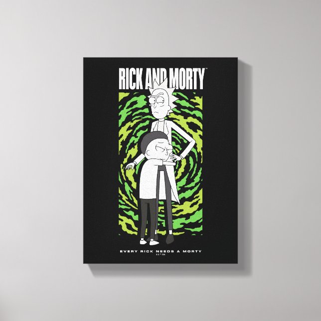 RICK AND MORTY™ | Morty kramar Rick Canvastryck (Framsida)