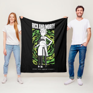 RICK AND MORTY™ Morty kramar Rick Fleecefilt