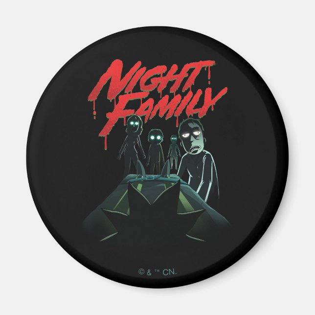 RICK AND MORTY™ | Night Familj Magnet (Framsidan)