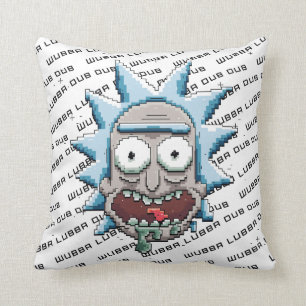 RICK AND MORTY™   Pixelverse Ricks salivande huvud Kudde