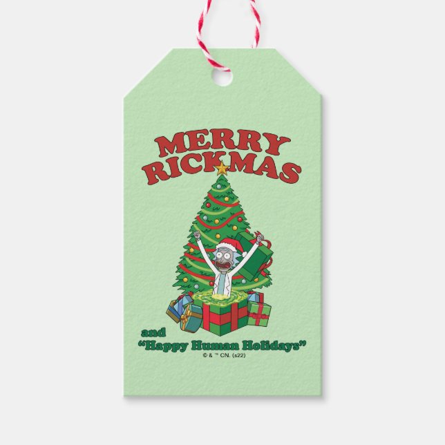 Rick and Morty | Portal Rick Merry Rickmas Presentetikett (Framsidan)