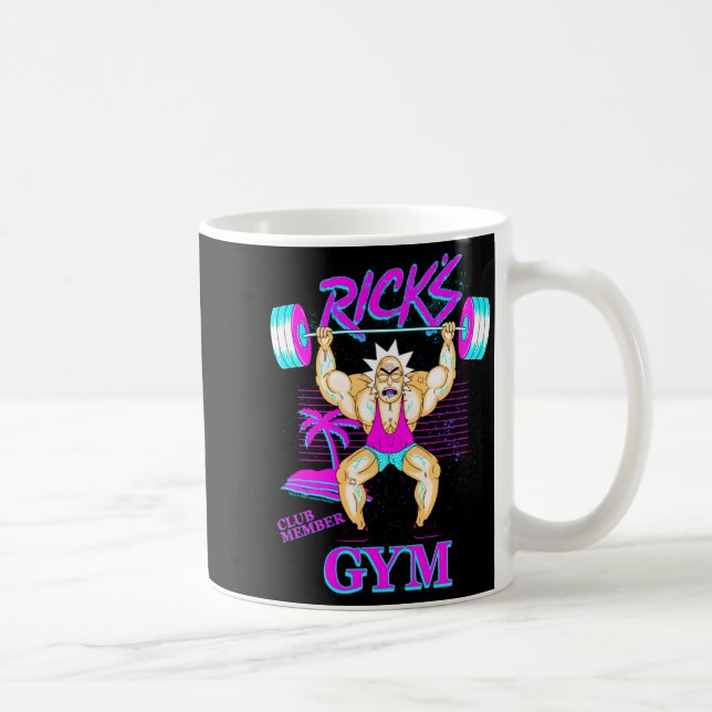 Rick And Morty Ricks Gym Club Member  Kaffemugg (Höger)