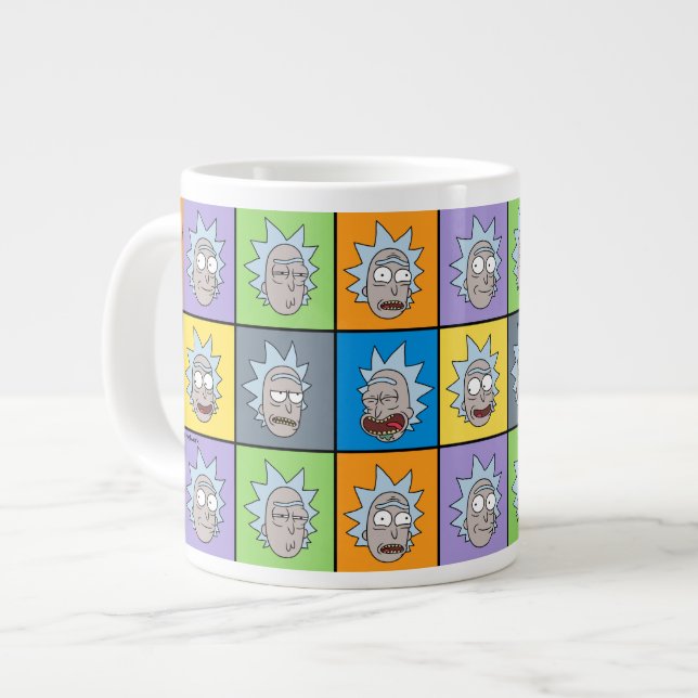 RICK AND MORTY™ | Ricks humör Jumbo Mugg (Framsida vänster)