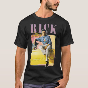 Rick Astley 80s Vibin Aesthetic Design T Shirt