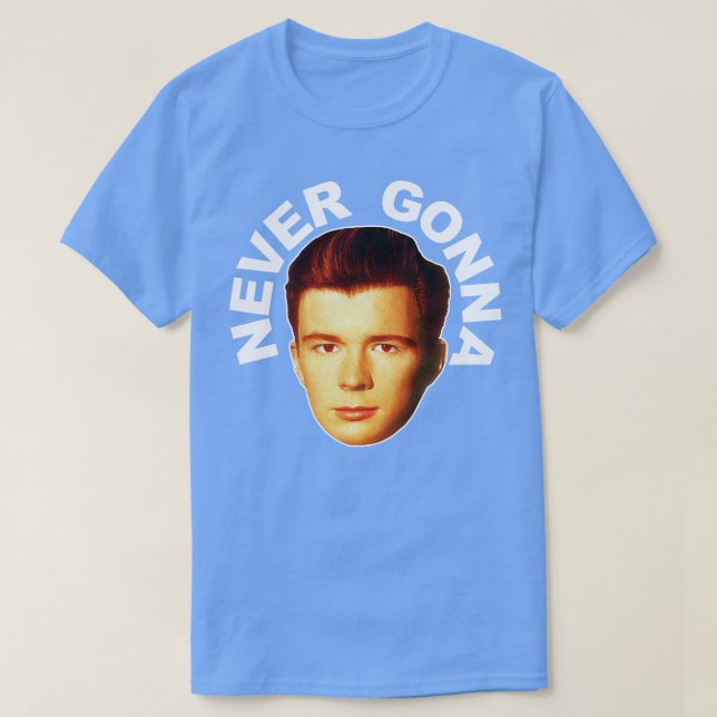 Rick Astley Retro kommer aldrig att köpa Roll FanA T Shirt (Design framsida)
