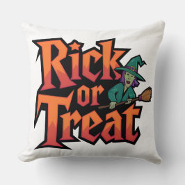 Rick eller Treat Dekorativ kudde: Spelande ny mode Kudde