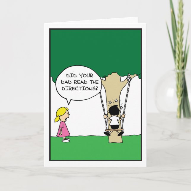 Rick Ellis Tecknader med en halv baksida Tack Kort (Framsida)