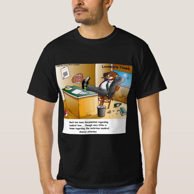 Rick London Bisamråtta Skilsmässoadvokat Komisk  T Shirt (Framsida)