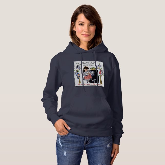 Rick London Ernestine Calling Birds Xmas T Shirt (Hel framsida)