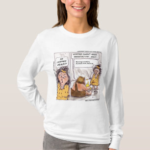 Rick London Forhistoriskt Kaffe Rolig Tecknad Film T Shirt