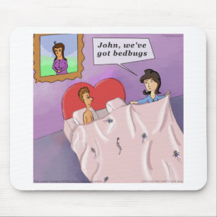 Rick London Funny Bedbugs Tecknad Musmatta