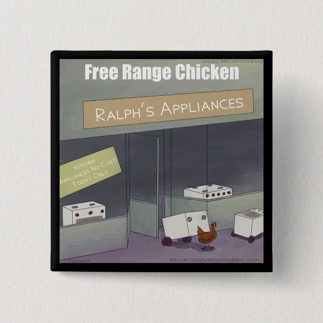 Rick London Funny Free-Range Chicken Knapp (Framsida)