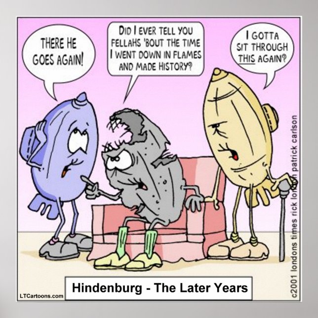 Rick London Funny Hindenburg Poster (Framsidan)