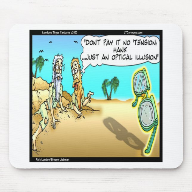 Rick London Funny Optical Optometrist Illusion Musmatta (Framsidan)