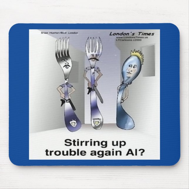 Rick London Funny Silverware Police Musmatta (Framsidan)