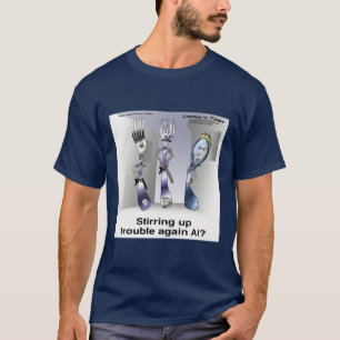 Rick London Funny Silverware Police T Shirt
