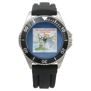Rick London Funny Trump Shark Watch Armbandsur