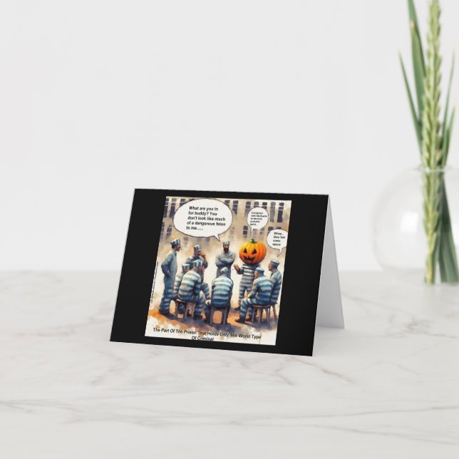 Rick London Rolig Pumpa Kryddad Fängelse  Kort (Framsida)