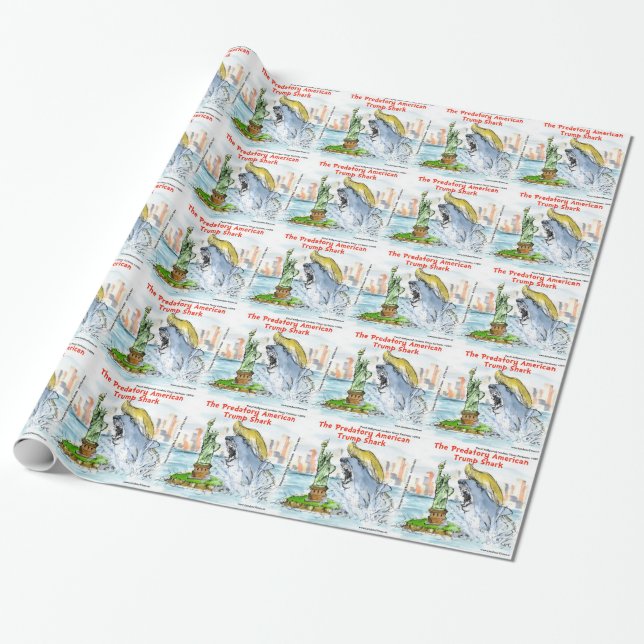 Rick London Rolig Trump Haj Presentpapper (Utrullad)