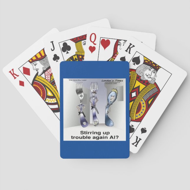 Rick London Roliga Bestick Polisen Casinokort (Baksidan)