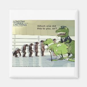 Rick London Roliga Dinosaurie Polisuppsättning Magnet