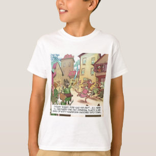 Rick London Roliga Katter Vs Hundar Tecknad Film T-shirt