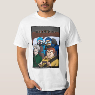 Rick London Roliga Scuba Dykare Tecknad T Shirt