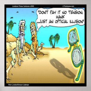 Rick London Rollig Optisk Illusion Optiker Affisch