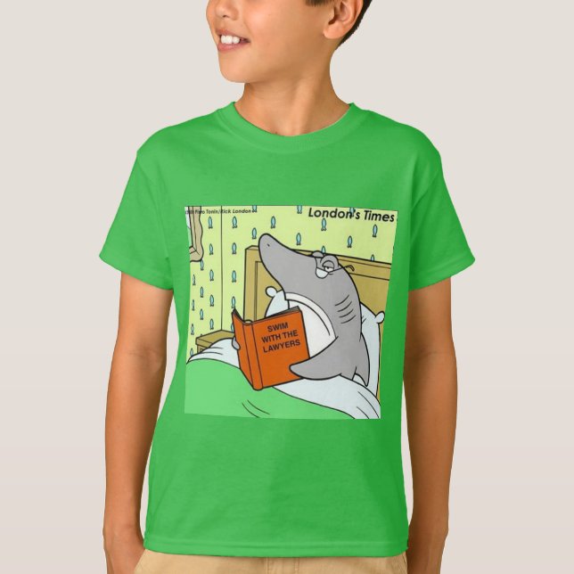 Rick London Shark Lawyer Funny T Shirt (Framsida)