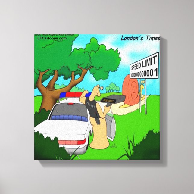 Rick London Slug Traffic Cop Canvastryck (Framsida)