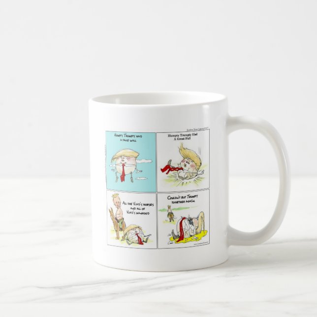 Rick London "Trumpty Dumpty" Funny Trump Gift Kaffemugg (Höger)