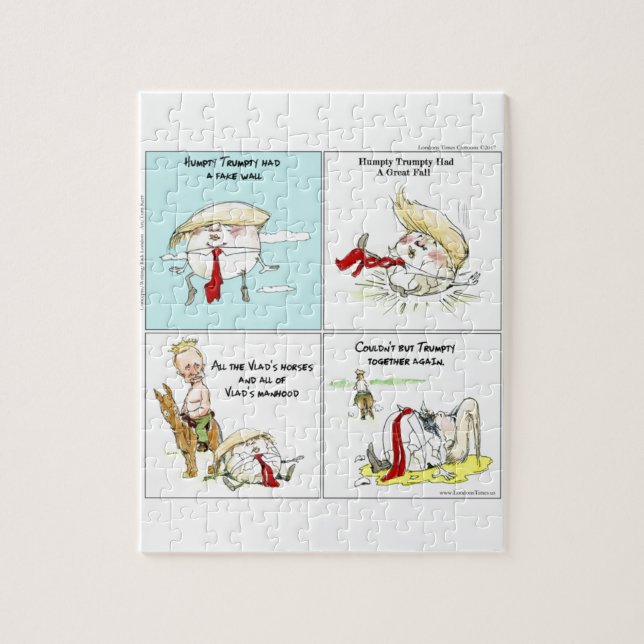 Rick London "Trumpty Dumpty" Funny Trump Gift Pussel (Vertikal)