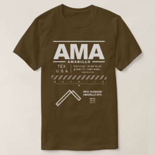 Rick Make Amarillo Internationell Airport AMA T Shirt