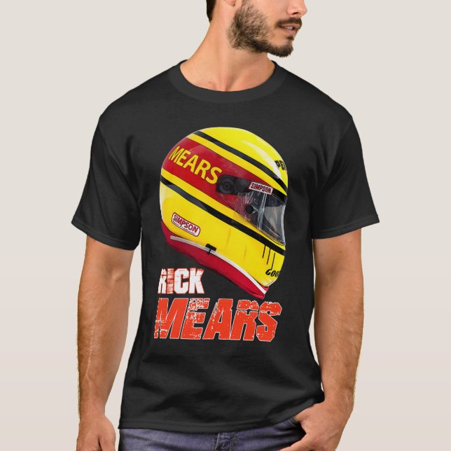 Rick Mears Indy 500 (1984) Artwork T Shirt (Framsida)