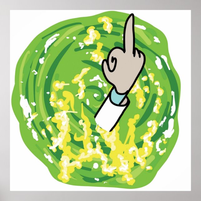 Rick Mitten Finger Poster (Framsidan)