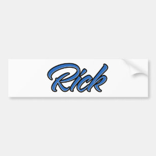Rick Namn blue Aufkleber Sticker Autoaufkleber Bildekal