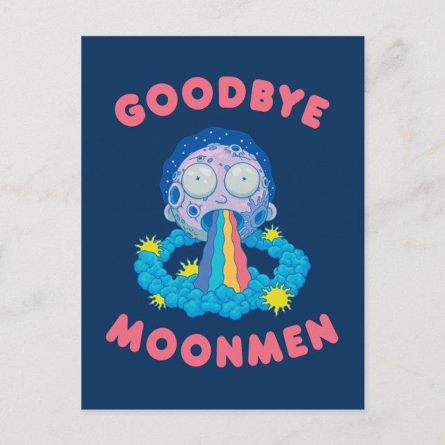 RICK OCH MORTY™ | Adjö Moonmen Inbjudan Vykort (Framsida)