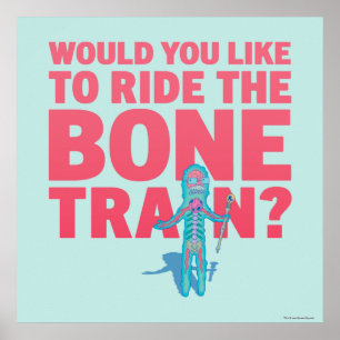 RICK OCH MORTY™   Anatomipark - Bone Tåg Poster