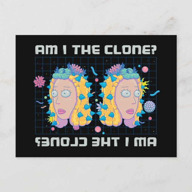 RICK OCH MORTY™ | Är jag klonen? Inbjudan Vykort (Framsida)