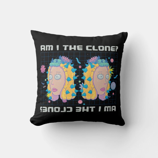 RICK OCH MORTY™ | Är jag klonen? Kudde (Framsida)